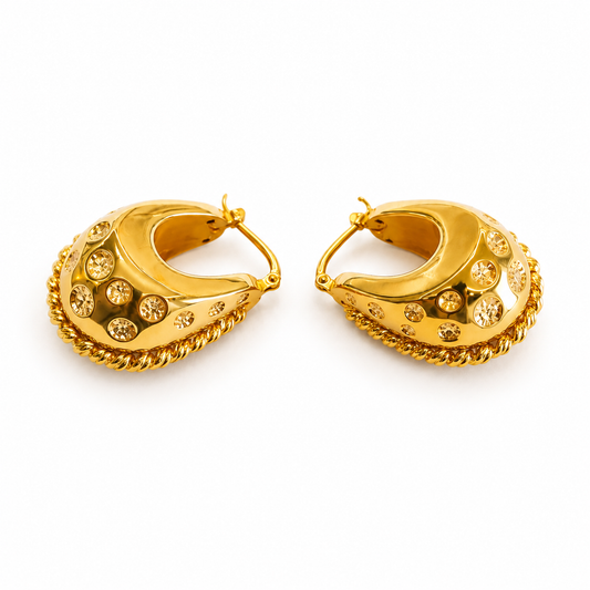 Boucles d'oreilles en or 18 carats - 6,39g