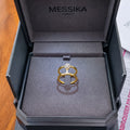 Bague MESSIKA Glam'Azone 2 rangs en or jaune 18 carats et diamants - T52