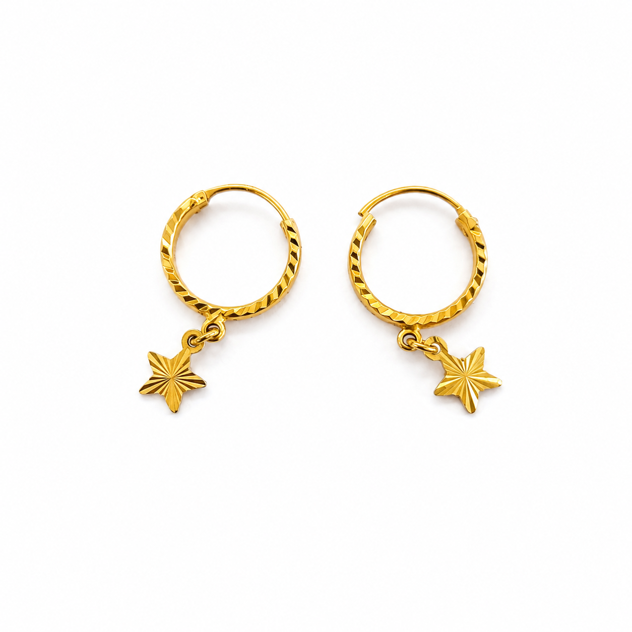 Boucles d'oreilles en or 18 carats - 1.23G
