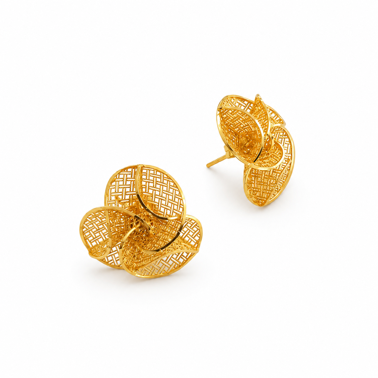 Boucles d'oreilles en or 18 carats - 3,71G