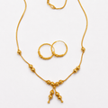Ensemble Collier et Boucles d'oreilles en or 21 carats - 12.11G